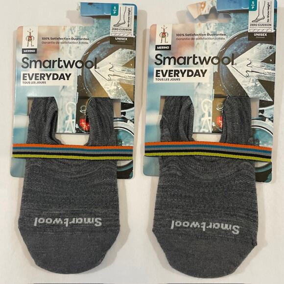 SmartWool unisex "Everyday No Show- Zero Cushion" socks. NWT - Picture 1 of 5